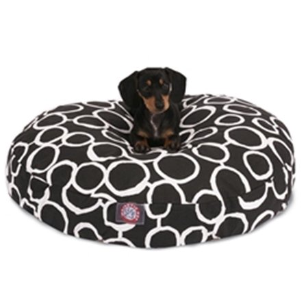 MAJESTIC PET Fusion Black Small Round Dog Bed 78899550662